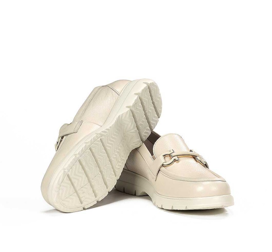 Fluchos Gladis F1936 Mocasin Taupe