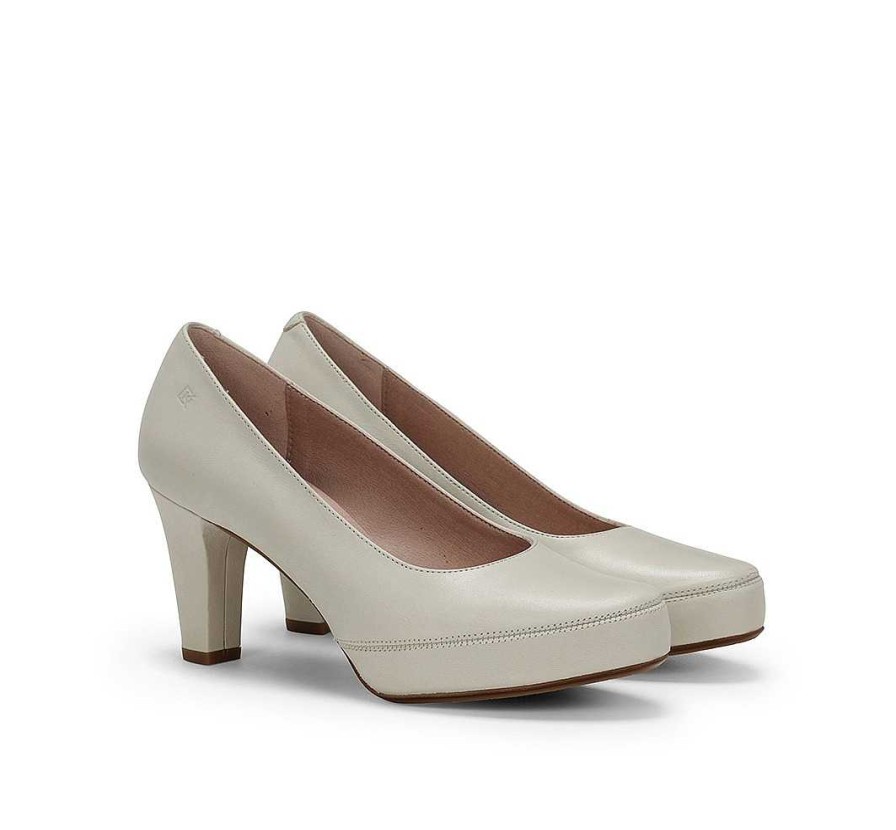 Fluchos Blesa D5794 Zapato De Tacon Blanco